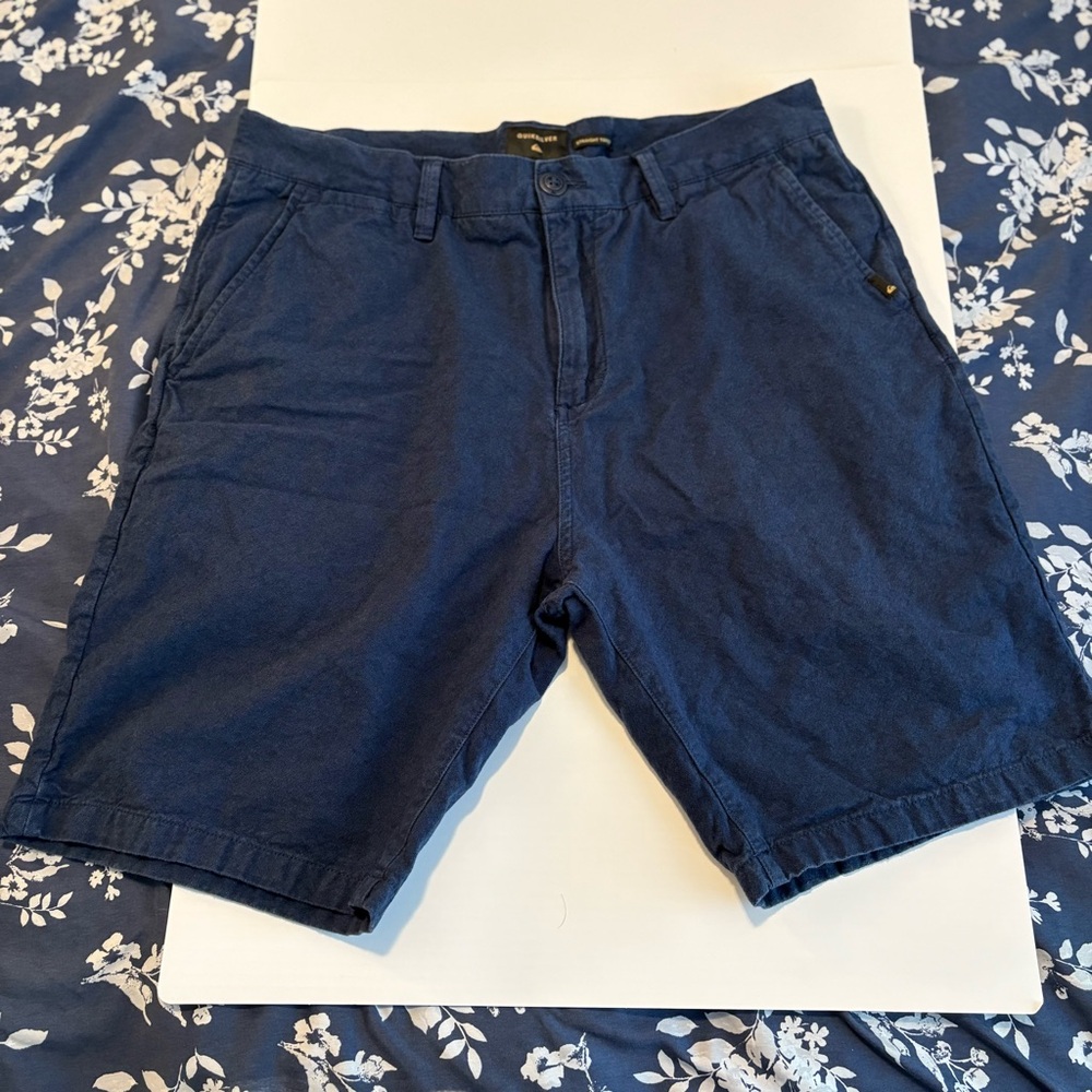 Quiksilver Blue Straight Tapered Fit Shorts